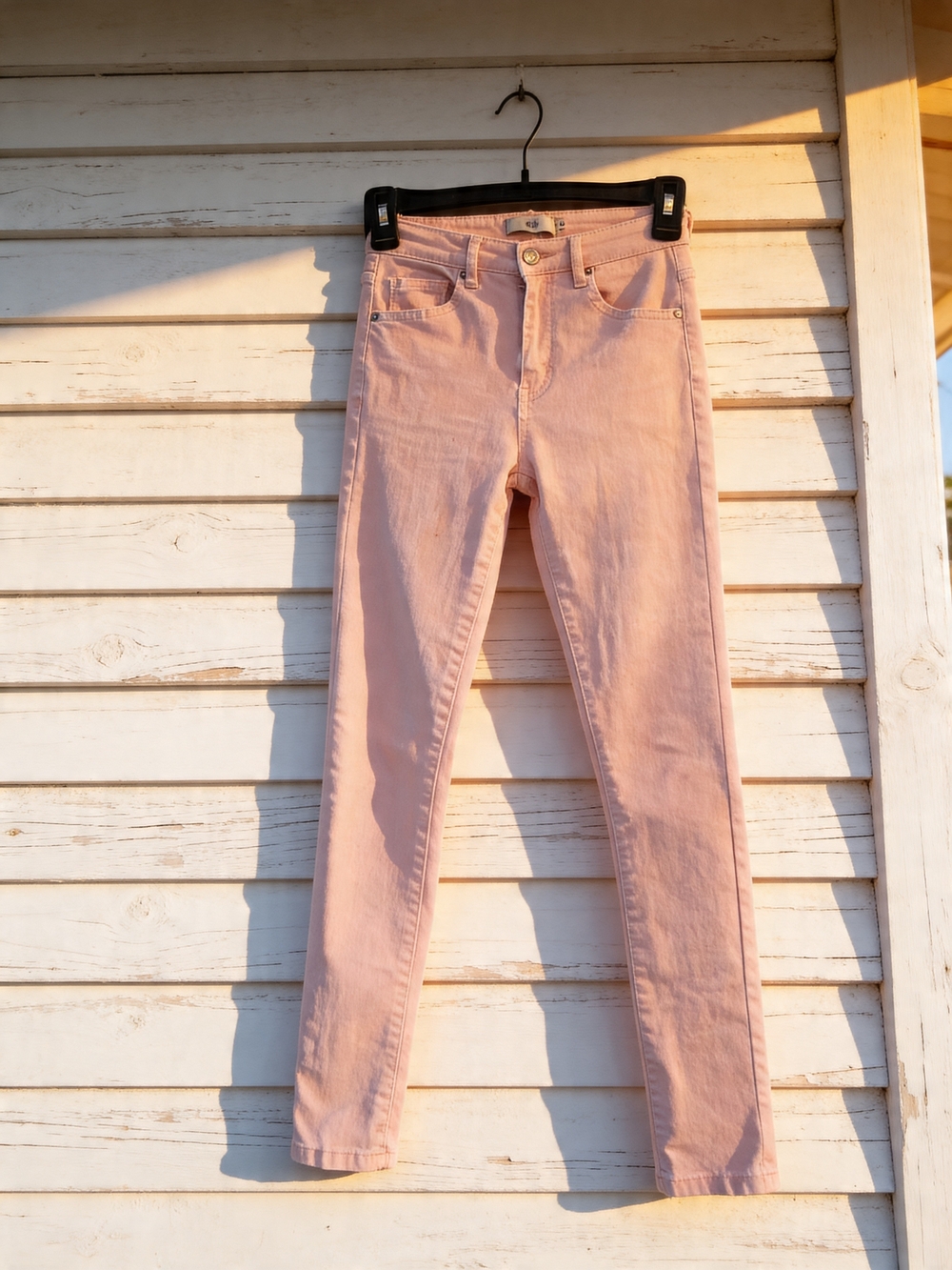 Adika Pink Skinny Jeans - Soft Pastel Slim Fit